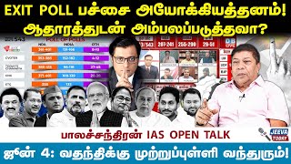 EXIT POLL பச்சை அயோக்கியத்தனம்ஆதாரத்துடன் அம்பலப்படுத்தவா  balachandran ias  Jeeva Today [upl. by Kano]