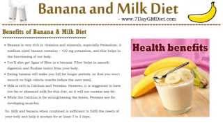 Banana Milk Diet Plan to Lose Weight Lose 3 KGs in 4 Days 1000 Calorie Meal Plan [upl. by Kinnon]