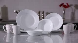 Corelle Dazzling White Unbreakable Dinnerware [upl. by Auhsuoj]