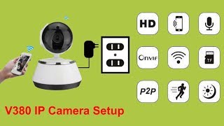 V380 IP Camera Setup Without WiFi [upl. by Eizdnil]