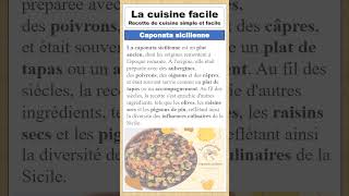 Recette de la Caponata sicilienne [upl. by Malinowski]