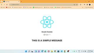 How to create Google Translate in Reactjs 2024 [upl. by Suiramaj934]