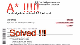 As level economics past paper solved 970822ON23 section A [upl. by Hendrik]