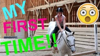 I CANTERED A JUMP HORSE CAMP DAY 3 Day 192 071217 [upl. by Hobart705]