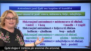 Gjuhë shqipe 4  Ushtrime për sinonimet dhe antonimet [upl. by Selby]