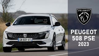 Peugeot 508 PSE 2023  La plus sportive des Peugeot avec 360 chevaux pour 70 000€ [upl. by Nal906]