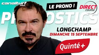 Pronostic Quinté et des courses PMU du Dimanche 15 septembre 2024 En partenariat avec GenybetTurf [upl. by Urbani973]