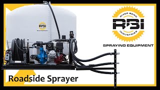 500 Gallon  RoadsideDitch Sprayer  Triple Boom Buster Selection  Electronic Control  RBI [upl. by Ocirred]