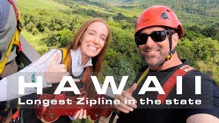 HAWAIIs Longest Zipline  NEW Tour Sneak Peak  Hawaii Vacation Tips [upl. by Alrad428]