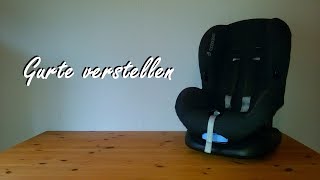 Gurte verstellen Maxi Cosi Kindersitz Priori SPS [upl. by Ttimme]