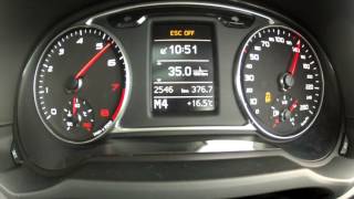 2015 Audi A1 Sportback 18 TFSi Sport 141kW192hp Stronic 0160kmh with GPS results [upl. by Aistek]