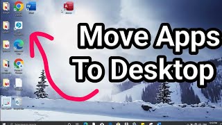 How to Put Add Apps on Desktop Screen on Windows 11 or 10 PC Laptop [upl. by Eitisahc]