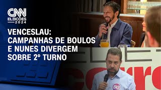 Venceslau Campanhas de Boulos e Nunes divergem sobre 2º turno  CNN PRIME TIME [upl. by Notgnirrab]