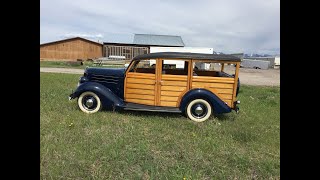 1936 Ford Woody Station Wagon [upl. by Reviel496]