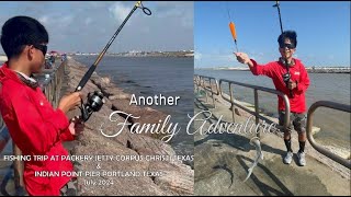 Fishing Trip to Packery Channel Jetty and Indian Point Pier Texas 2024 [upl. by Hedwiga]