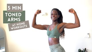 5 MIN TONED ARMS CHALLENGE  AT HOME WORKOUT  NO EQUIPMENT  DO THIS EVERYDAY FOR 2 WEEKS [upl. by Cacilia929]