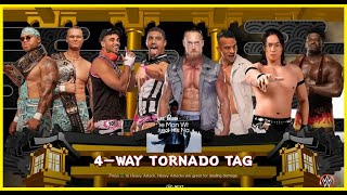 wwe2k23 4Way Elimination Tag Team Match at AEW Dynamite Like A Dragon Gaiden Arena Ai Full Match [upl. by Katey]