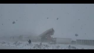 WY Truck Pileup Caught on camera [upl. by Echo854]