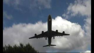 Missed Approach of Virgin Atlantic A340600 London Heathrow [upl. by Marilla]