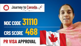 Canada PR Visa Approval As Dentist  Vinodini Visa Story  NOC CODE 31110  Nationwide Visas Reviews [upl. by Monney]