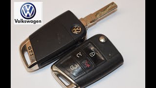 20182021 VW Golf Key Fob Battery Replacement  EASY DIY [upl. by Jensen149]