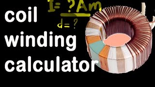 toroidal transformer design formula coil winding calculator [upl. by Yrehcaz]