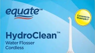 Achieve a Dazzling Smile Effortlessly Equate HydroClean Cordless Water Flosser Review [upl. by Muriah]