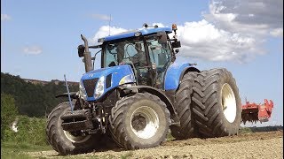 SOUND New Holland T7070  Kuhn HR 5004 [upl. by Assilat]