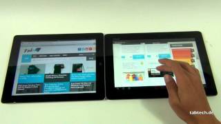 Asus Transformer Pad Infinity vs new Apple iPad 3  Full HD [upl. by Llednor]