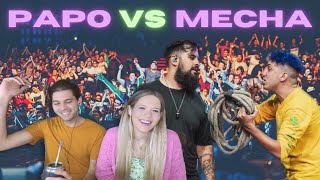 MATEREACCIÓN A quotPapo VS Mecha J2 FMS 22quot  DE LAS MEJORES BATALLAS 💣 😱   Flor y Mati Reaccionan [upl. by Violette]