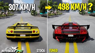 CarX Street PC  Lamborghini Diablo LMD Fastest Tune [upl. by Anirtal241]