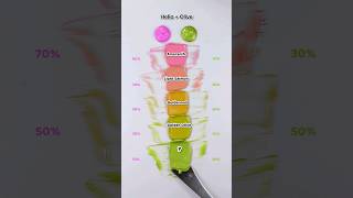 Helio Vs OliveSatisfying Color mixing🎨 colormixing satisfying asmr [upl. by Everest]