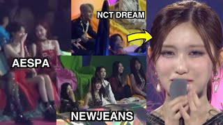 IDOLS reaction to IVEs Leeseos emotional speech [upl. by Luapnaej]