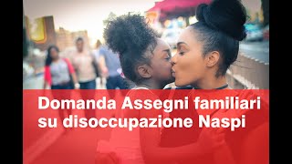 Domanda online per Assegni Familiari su Disoccupazione Naspi [upl. by Aicekal]