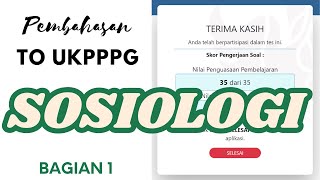 Pembahasan Soal Sosiologi  Pedagogik 1 [upl. by Aurel]