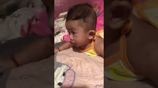 Baby girl overturning 👧👧😬😬😘😘 baby cute shortsvideo babygirl [upl. by Ykcor]