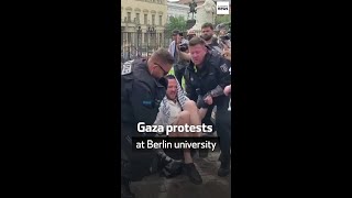 Gaza protests at Berlin university [upl. by Stedman568]