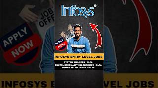 Infosys entry level jobs infosys jobsarch hiring freshers jobs [upl. by Nedroj]