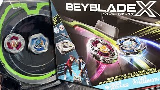 HASBROS NEW X STADIUM  Xtreme Battle Set Unboxing Dagger Dran  Tusk Mammoth Beys  Beyblade X [upl. by Limber]