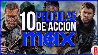 TOP 10 Mejores PELÍCULAS de ACCIÓN en MAX HBO [upl. by Yrad160]