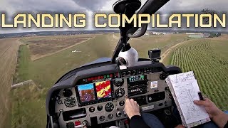 Private pilot LANDINGS COMPILATION [upl. by Ardnikal244]