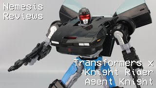 Nemesis Reviews Transformers x Knight Rider Agent Knight [upl. by Oshinski752]