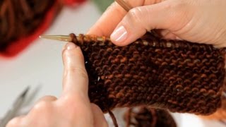 How to Do a Garter Stitch  Knitting [upl. by Lamar]