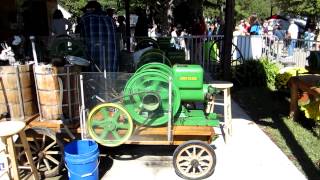 John Deere Hit and Miss Engines  Making Ice Cream at 2012 NC State Fair  Oct 13 2012 [upl. by Lehet673]