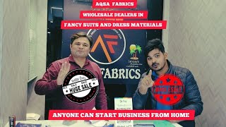 ANYONE CAN BUSINESS FROM HOME II AQSA FABRICS II PATEL MARKET II HYDERABAD [upl. by Inaluiak]