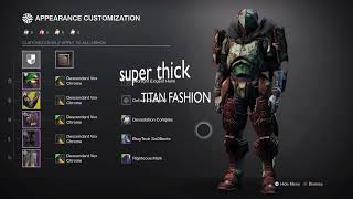 I made the thickestugliest titan in Destiny 2 [upl. by Ricky]