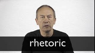 How to pronounce RHETORIC in British English [upl. by Omlesna949]