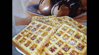 Les gaufreswaffles recipeاسهل طريقة لصنع الغوفر المنزلي ناجح gaufres [upl. by Tova742]