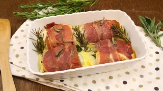 Involtini di pollo e speck al forno la cena pronta in pochi minuti [upl. by Inafit]