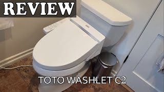 Review TOTO WASHLET C2 Electronic Bidet Toilet Seat [upl. by Ingamar]